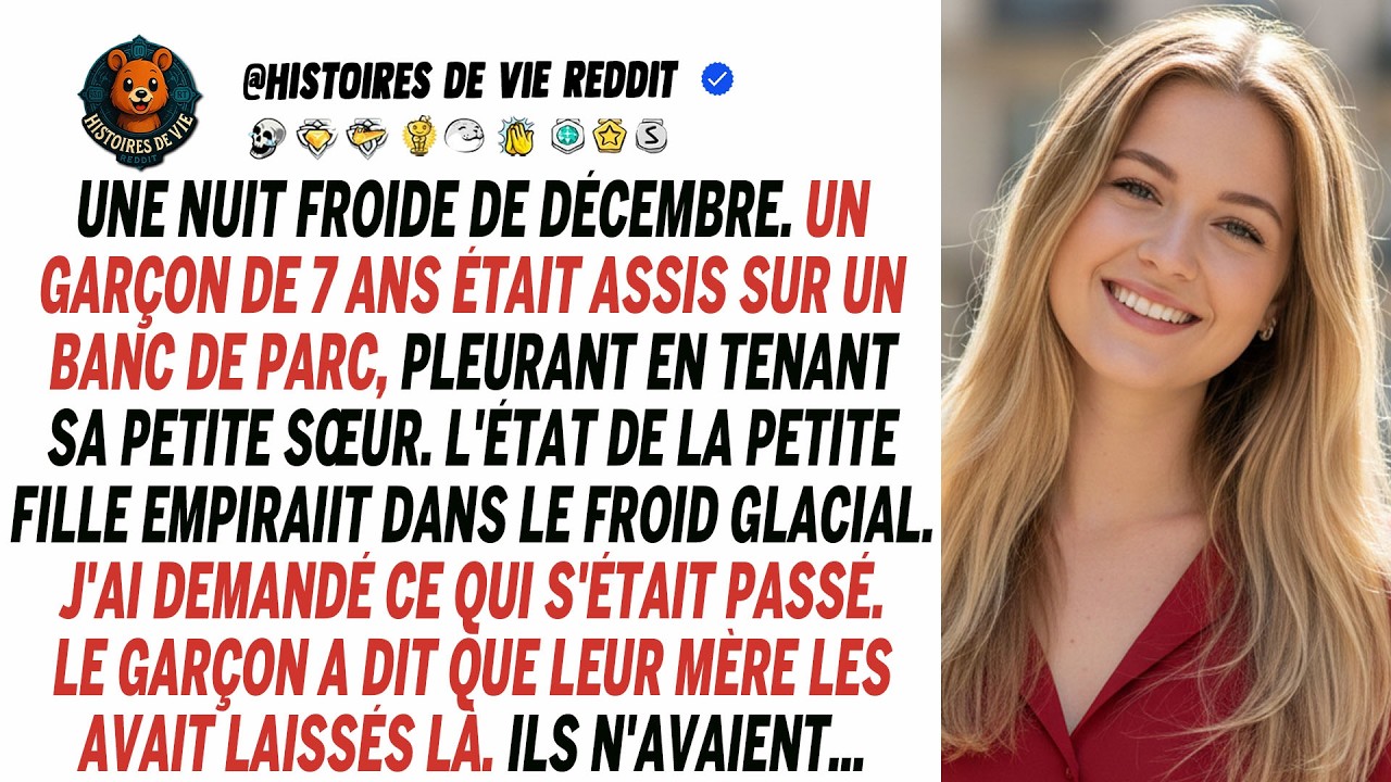 Un enfant de 7 ans m'a supplié de sauver sa sœur. Leur mère les a laissés au parc. Soudain