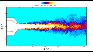 Simulation of Mach 0.9 heated jet and its acoustics