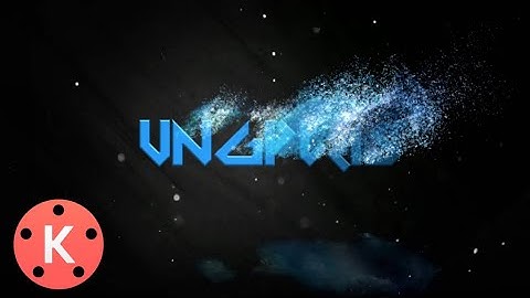Blue Smoke Particles Text Reveal Animation intro with KineMaster || 2020