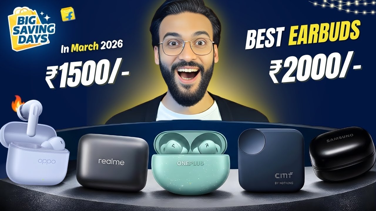 😱Best TWS Under 2000 on Flipkart Big Saving Day & Holi Sale 2026⚡️Don’t Miss🔥Best Earbuds Under 2000