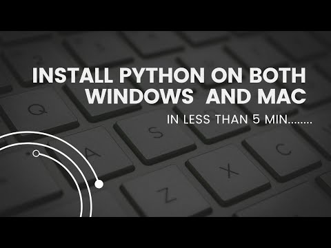Python installation on Windows and Mac | IN LESS THAN 5 MIN | Python for beginners