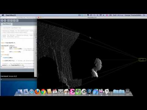 Kinect: Processing with SimpleOpenNI: 3d map