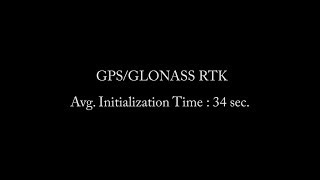 Short Baseline RTK Initialization Time : 34 seconds