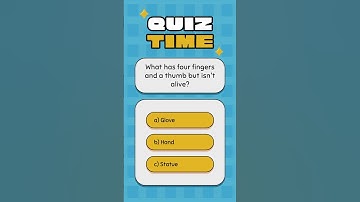 What has four fingers and a thumb but isn