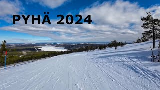 Snowboarding Pyhä, last spring laps 2024