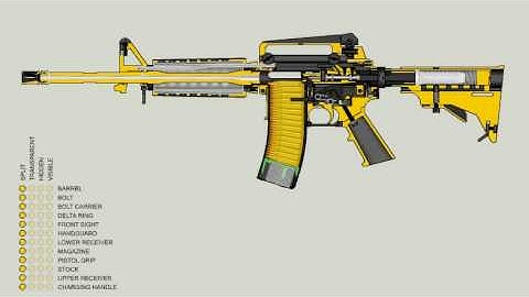AR-15/M-16 Function Animation
