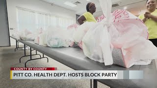 Free health services at Pitt County's block party