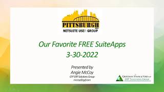 A Review of Our Favorite FREE SuiteApps Webinar_Angie McCoy 3 30 22
