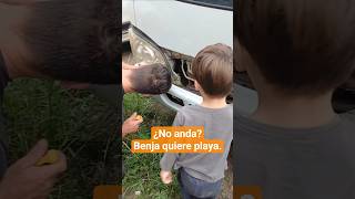 ¿No anda? Benja quiere playa.#familia #Motorhome #familiaviajera #fyp #viral #vanlife #viralshorts