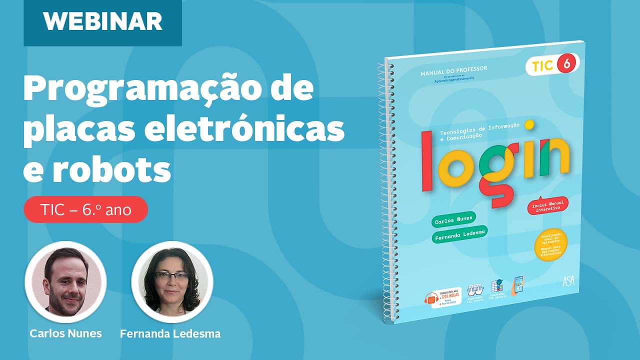 Webinar: Programação de placas eletrónicas e robots 📱