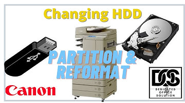 Canon IR ADV C50xx /52xx Change hard disk & reformat