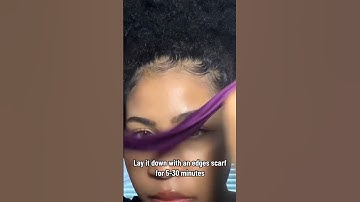 How I lay my edges #afro #afrohair #curly