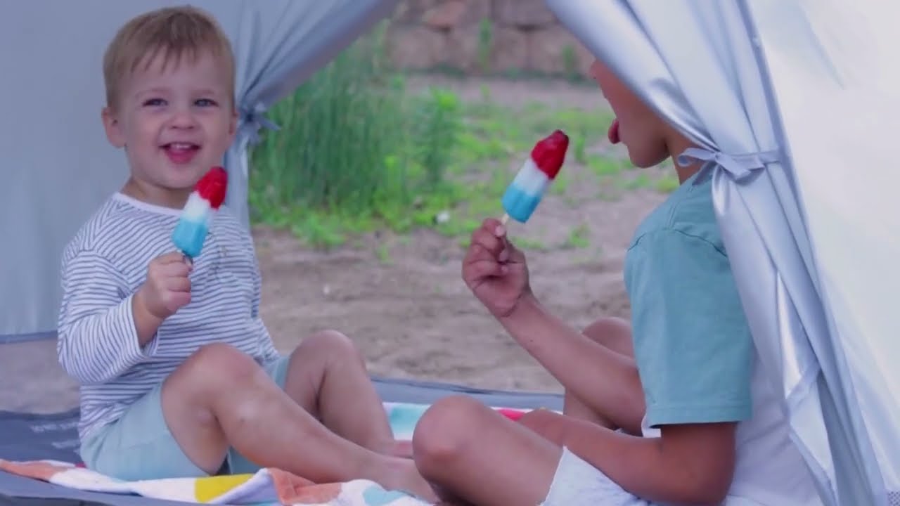 My Cot® with Canopy Portable Toddler Bed™ | Beach Day