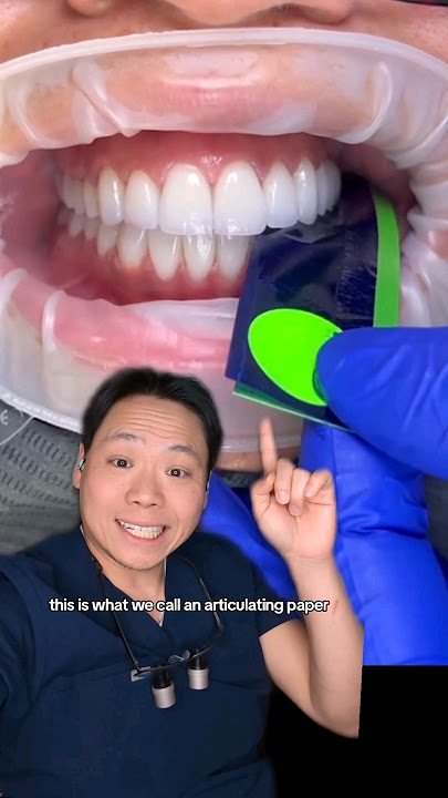 Dentists Can't Work without This Paper! #occlusion #bite #restorativedentistry #njdentist