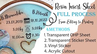 How I Edit and Print my Transparent Sheet for my Resin Projects |Resin transparent sheet in Tamil