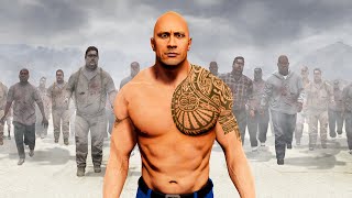 PLAYING as THE ROCK in a ZOMBIE Outbreak! (GTA 5)