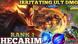 HECARIM LATE GAME MONSTER! AD TANK KILLER BUILD - TOP 1 GLOBAL HECARIM BY Nhất Chi smite - WILD RIFT