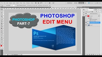 Photoshop Edit Menu Step by Step Complete Videos Part   7