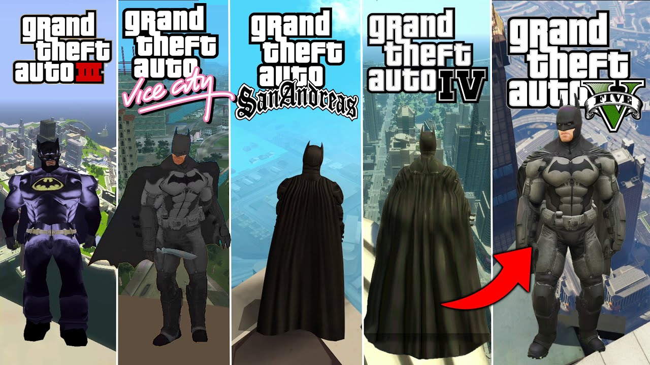 Evolution of Batman Falling Animation in All GTA Games (2001 - 2024)