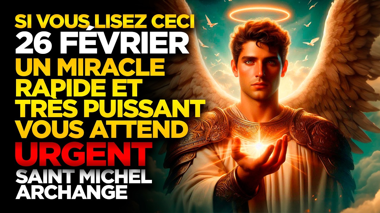 SAINT MICHEL ARCHANGE | SI VOUS LISEZ CECI LE 26 FÉVRIER UN MIRACLE RAPIDE TRÈS PUISSANT ATTEND