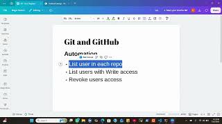 LIST USER WRITE USER  REVOKE ACCESS PROJECT 2 1
