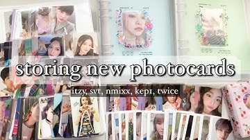 storing new photocards #20; itzy, nmixx, kep1er, svt, billlie, twice & more!