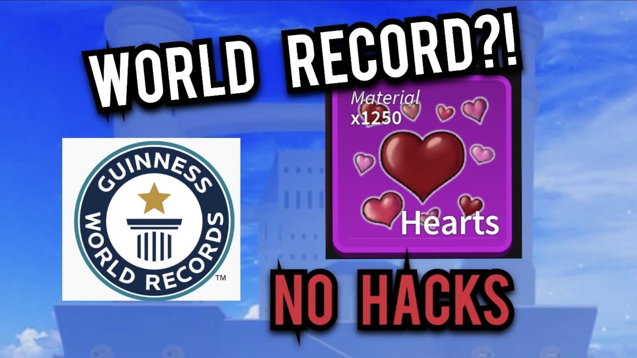 *WORLD RECORD?!*500 HEARTS SPEEDRUN (NO HACKS) YouTube