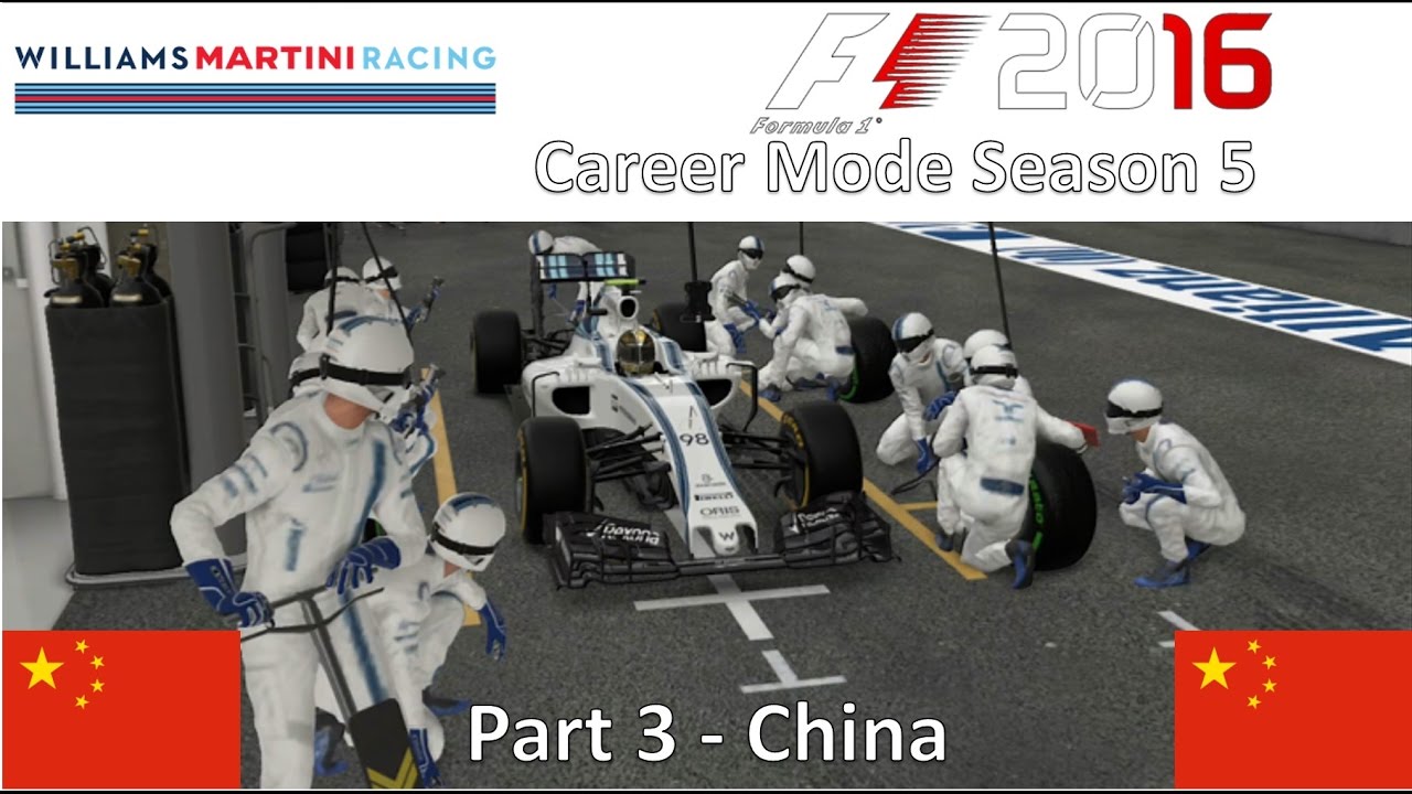 F1 2016 Career Mode Season 5 Part 3 - China (OMG THEY'VE BOTTLED IT)