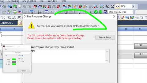 1 GX work การใช้งานคำสั่ง PLS และ PLF