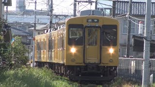 【4K】JR福塩線　普通列車105系電車　ｵｶF-01編成+ｵｶF-12編成