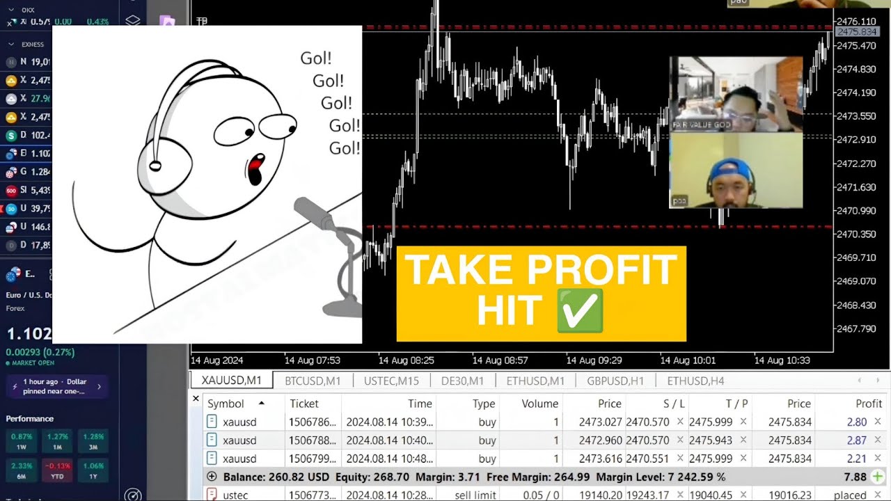 Live trading with student | Batch 5 Learning Trading Program with Pao ...