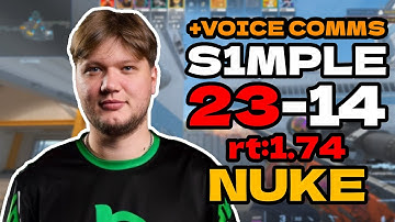 s1mple (23-14) rt:1.74 SoloQ +VOICE COMMS (nuke) | EU FACEIT RANKED l Aug 4, 2025 #cs2 #pov