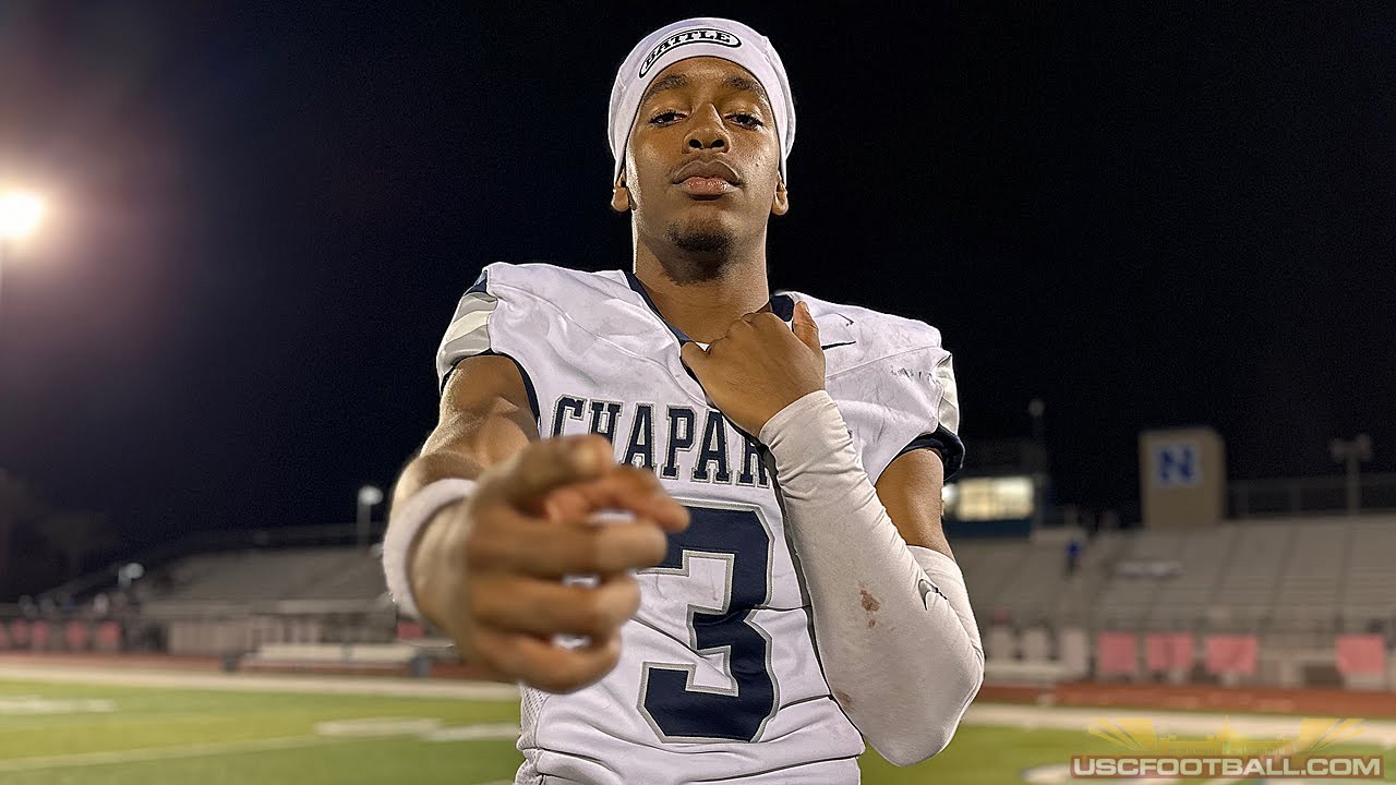 Temecula (Calif.) Chaparral junior athlete Eli Woodard isolation film versus Norco and San Clemente