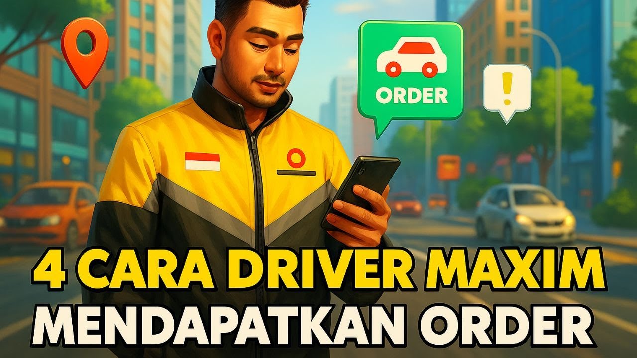 4 Cara Driver Maxim Mendapatkan Order - Tutorial Driver Maxim Pemula