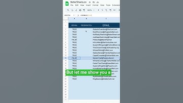 How to Validate Emails #googlesheets