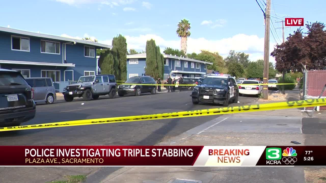 2 juveniles, 1 adult stabbed in north Sacramento, police say - YouTube