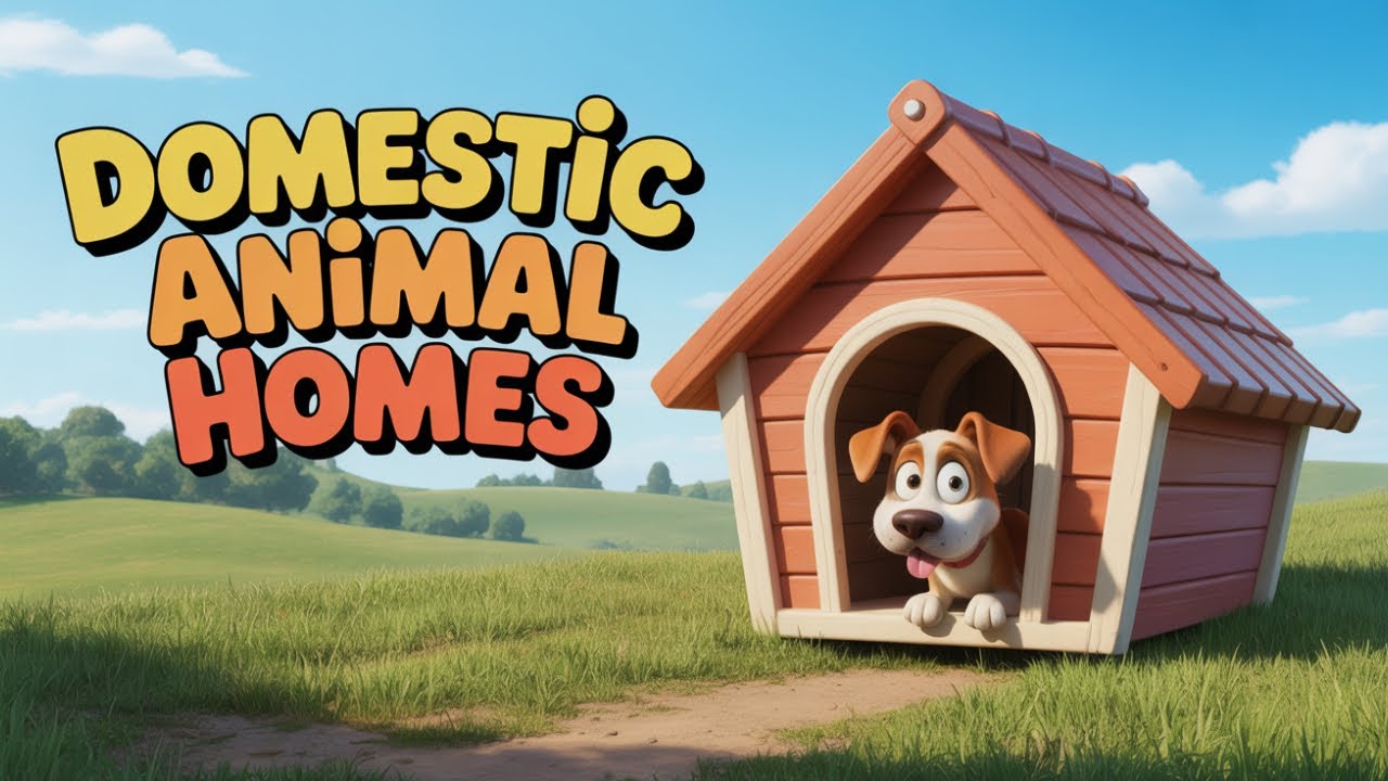 Baby animals for toddlers| Farm Animal Homes for Kids | Where Do Animals Live? | 