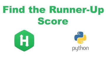 Find the Runner-Up Score Using Python