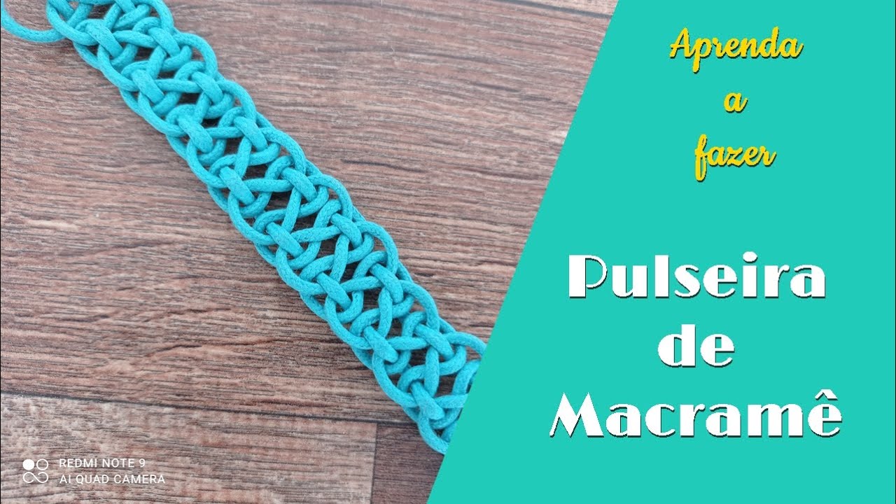 COMO FAZER PULSEIRA DE MACRAMÊ SEM FECHO DE METAL