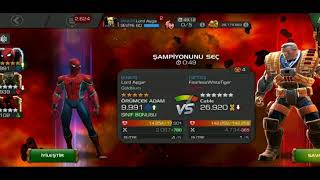 AW Spider Man (Stark Enhanced) vs Cable Tier 5 Node 53 Marvel Contest Of Champions MCOC Alliance War