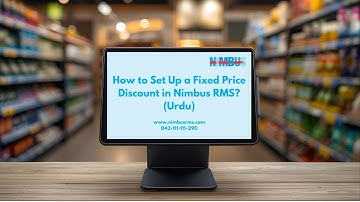 How to Set Up a Fixed Price Discount in Nimbus RMS? (Urdu)
