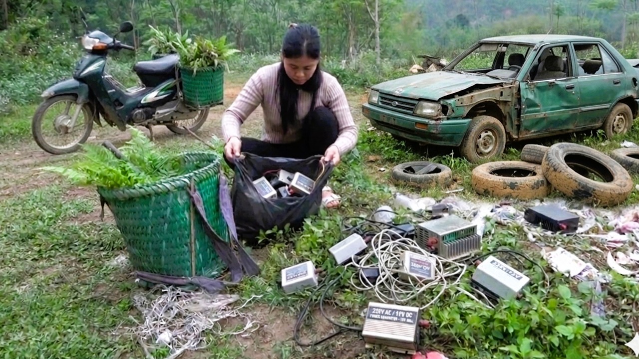 Skilled Mechanic Girl Rebuilds Rusty Motor Picked Up From a Junkyard and Brings It Back to Life