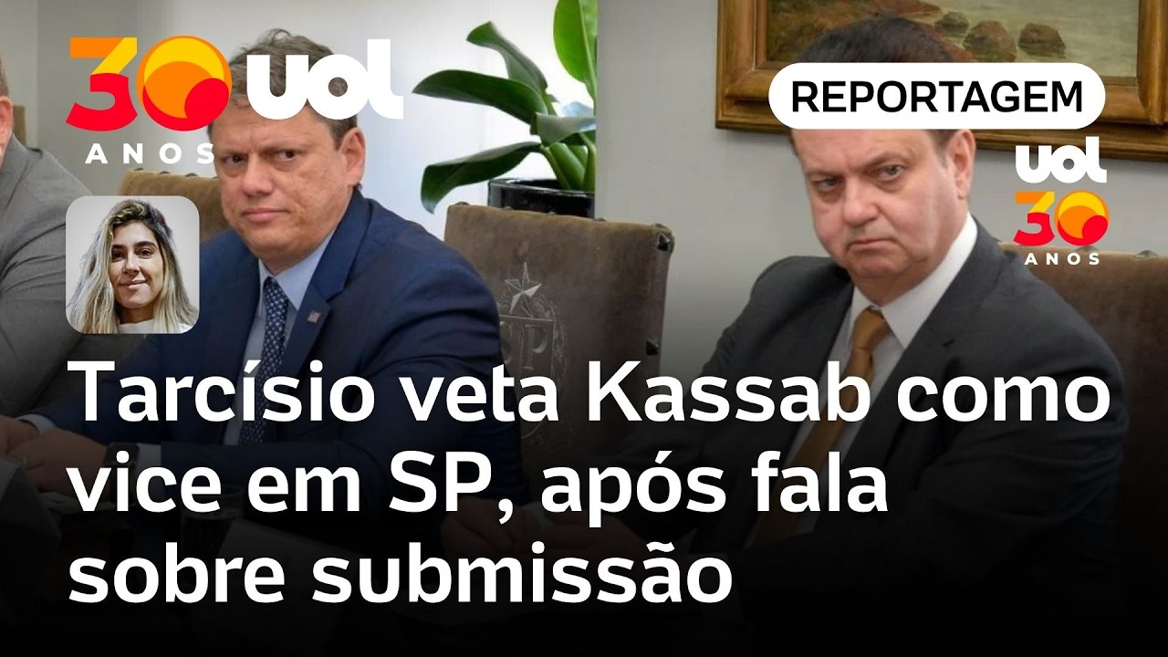 Tarcísio se irrita e veta Kassab como vice em SP após fala sobre submissão a Bolsonaro | Letícia