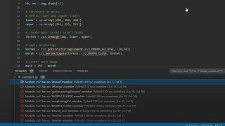 Module 'cv2' has no 'imread' member Pylint E1101:no-member Python