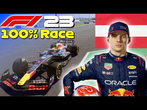 F1 23 - 100% Race Austria w/ Verstappen | #AustrianGP 🇦🇹