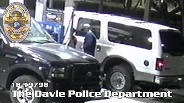 Surveillance video captures men placing skimmer on gas pump in Davie