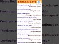 10 Professional Email Phrases You Need to Know 📧✨#english #shorts#email