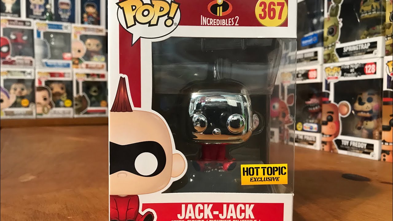 Funko Pop Incredibles 2 Jack-jack Chrome Hot Topic #367 for sale online 