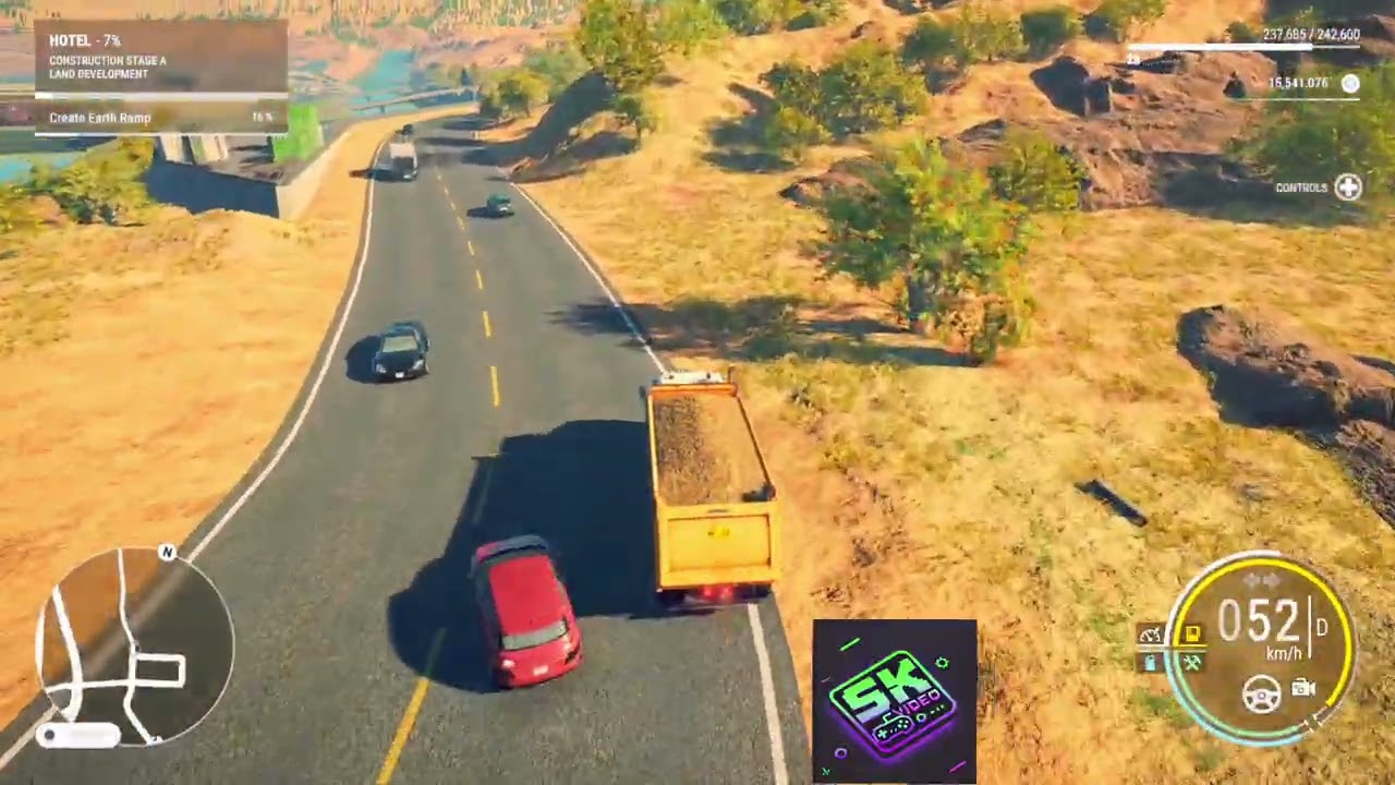 Excavator Earth Ramp for Foundation 🚧| Timelapse