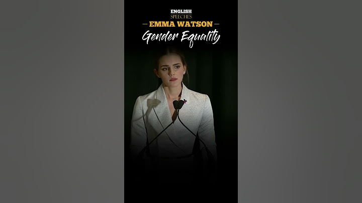 Gender Equality | Emma Watson